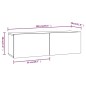 vidaXL Set de muebles para TV 4 pzas madera contrachapada gris Sonoma