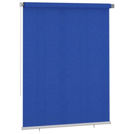 vidaXL Persiana enrollable de jardín HDPE azul 180x230 cm
