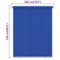 vidaXL Persiana enrollable de jardín HDPE azul 180x230 cm vidaXL Persiana enrollable de jardín HDPE azul 180x230 cm