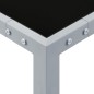 vidaXL Mesa de jardín de acero y vidrio gris 130x130x72 cm vidaXL Mesa de jardín de acero y vidrio gris 130x130x72 cm