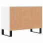 vidaXL Mueble de TV madera de ingeniería blanco 69,5x30x50 cm