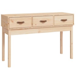 vidaXL Mesa consola madera maciza de pino 114x40x75 cm