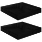 vidaXL Estante flotante de pared 2 uds MDF negro brillo 23x23,5x3,8cm vidaXL Estante flotante de pared 2 uds MDF negro brillo 23x23,5x3,8cm