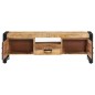 vidaXL Mueble de TV madera maciza de mango 120x30x40 cm vidaXL Mueble de TV madera maciza de mango 120x30x40 cm