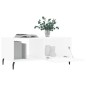 vidaXL Mesa de centro madera contrachapada blanco 90x50x40 cm vidaXL Mesa de centro madera contrachapada blanco 90x50x40 cm