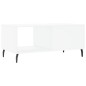 vidaXL Mesa de centro madera contrachapada blanco 90x50x40 cm vidaXL Mesa de centro madera contrachapada blanco 90x50x40 cm