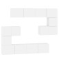 vidaXL Mueble de pared para TV madera contrachapada blanco vidaXL Mueble de pared para TV madera contrachapada blanco