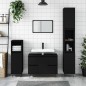 vidaXL Mueble de baño madera de ingeniería negro 80x33x60 cm vidaXL Mueble de baño madera de ingeniería negro 80x33x60 cm