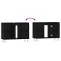 vidaXL Mueble de baño madera de ingeniería negro 80x33x60 cm vidaXL Mueble de baño madera de ingeniería negro 80x33x60 cm