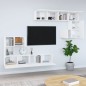vidaXL Mueble de pared para TV madera contrachapada blanco vidaXL Mueble de pared para TV madera contrachapada blanco