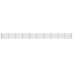 vidaXL Cerca de alambre con pinchos de anclaje verde 1,6x25 m