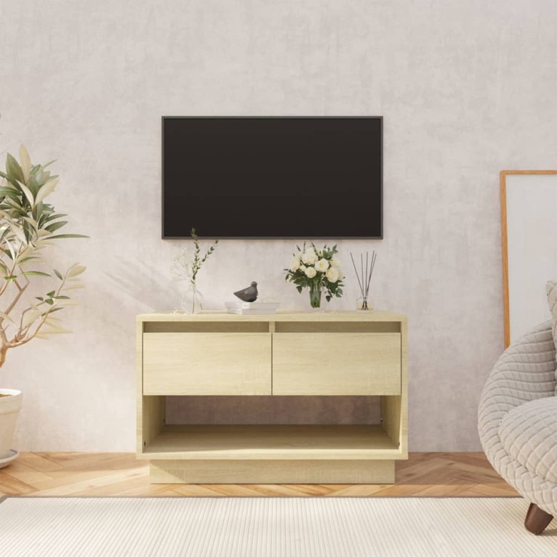 vidaXL Mueble para TV madera contrachapada roble Sonoma 70x41x44 cm vidaXL Mueble para TV madera contrachapada roble Sonoma 70x41x44 cm