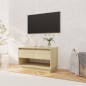 vidaXL Mueble para TV madera contrachapada roble Sonoma 70x41x44 cm vidaXL Mueble para TV madera contrachapada roble Sonoma 70x41x44 cm