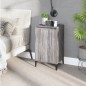 vidaXL Mesita de noche madera contrachapada gris Sonoma 40x35x70 cm vidaXL Mesita de noche madera contrachapada gris Sonoma 40x35x70 cm