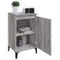 vidaXL Mesita de noche madera contrachapada gris Sonoma 40x35x70 cm vidaXL Mesita de noche madera contrachapada gris Sonoma 40x35x70 cm