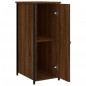 vidaXL Mesita de noche madera de ingeniería marrón roble 32x42x80 cm