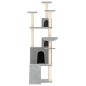 vidaXL Rascador para gatos con postes de sisal gris claro 175 cm vidaXL Rascador para gatos con postes de sisal gris claro 175 cm