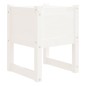 vidaXL Jardinera madera maciza de pino blanco 40x40x52,5 cm