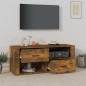 vidaXL Mueble para TV madera contrachapada roble ahumado 100x35x40 cm