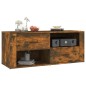 vidaXL Mueble para TV madera contrachapada roble ahumado 100x35x40 cm