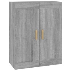 vidaXL Armario pared madera contrachapada gris Sonoma 69,5x32,5x90 cm