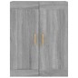 vidaXL Armario pared madera contrachapada gris Sonoma 69,5x32,5x90 cm vidaXL Armario pared madera contrachapada gris Sonoma 69,5x32,5x90 cm