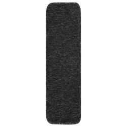 vidaXL Alfombrillas de escalera antracita rectangular 75x20 cm