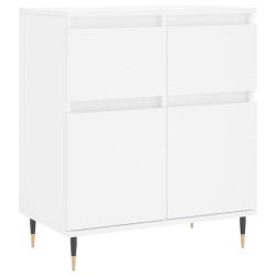 vidaXL Aparador de madera contrachapada blanco 60x35x70 cm