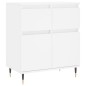 vidaXL Aparador de madera contrachapada blanco 60x35x70 cm