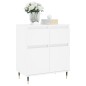 vidaXL Aparador de madera contrachapada blanco 60x35x70 cm