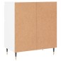 vidaXL Aparador de madera contrachapada blanco 60x35x70 cm