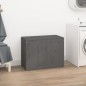 vidaXL Baúl para la colada madera maciza de pino gris 88,5x44x66 cm vidaXL Baúl para la colada madera maciza de pino gris 88,5x44x66 cm
