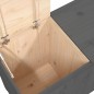 vidaXL Baúl para la colada madera maciza de pino gris 88,5x44x66 cm vidaXL Baúl para la colada madera maciza de pino gris 88,5x44x66 cm