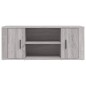 vidaXL Mueble de TV madera contrachapada gris Sonoma 100x35x40 cm
