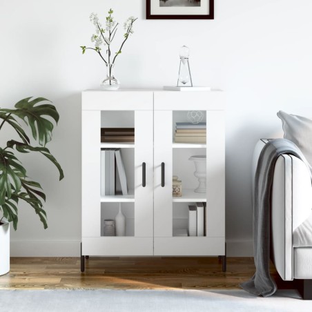 vidaXL Aparador de madera de ingeniería blanco 69,5x34x90 cm