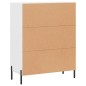 vidaXL Aparador de madera de ingeniería blanco 69,5x34x90 cm