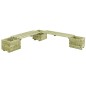 vidaXL Banco jardinera B-Stock madera maciza de pino impregnada vidaXL Banco jardinera B-Stock madera maciza de pino impregnada