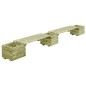 vidaXL Banco jardinera B-Stock madera maciza de pino impregnada vidaXL Banco jardinera B-Stock madera maciza de pino impregnada