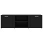 vidaXL Mueble de TV madera contrachapada negra 120x34x37 cm vidaXL Mueble de TV madera contrachapada negra 120x34x37 cm