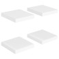 vidaXL Estantes flotantes de pared 4 uds MDF blanco 23x23,5x3,8 cm vidaXL Estantes flotantes de pared 4 uds MDF blanco 23x23,5x3,8 cm
