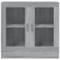 vidaXL Vitrina de madera contrachapada gris sonoma 82,5x30,5x80 cm vidaXL Vitrina de madera contrachapada gris sonoma 82,5x30,5x80 cm