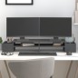 vidaXL Soporte para monitor madera maciza de pino gris 100x27,5x15 cm vidaXL Soporte para monitor madera maciza de pino gris 100x27,5x15 cm