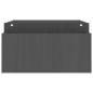vidaXL Soporte para monitor madera maciza de pino gris 100x27,5x15 cm vidaXL Soporte para monitor madera maciza de pino gris 100x27,5x15 cm