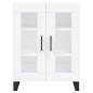 vidaXL Aparador de madera de ingeniería blanco 69,5x34x90 cm vidaXL Aparador de madera de ingeniería blanco 69,5x34x90 cm