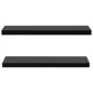vidaXL Estantes flotantes de pared 2 unidades negro 100x20x3,8 cm vidaXL Estantes flotantes de pared 2 unidades negro 100x20x3,8 cm