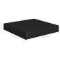 vidaXL Estantes flotantes de pared 4 uds MDF negro 23x23,5x3,8 cm