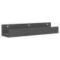 vidaXL Estantes de pared 2 uds madera maciza de pino gris 50x12x9 cm vidaXL Estantes de pared 2 uds madera maciza de pino gris 50x12x9 cm