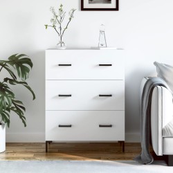 vidaXL Aparador de madera de ingeniería blanco 69,5x34x90 cm