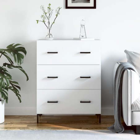 vidaXL Aparador de madera de ingeniería blanco 69,5x34x90 cm