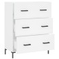 vidaXL Aparador de madera de ingeniería blanco 69,5x34x90 cm vidaXL Aparador de madera de ingeniería blanco 69,5x34x90 cm